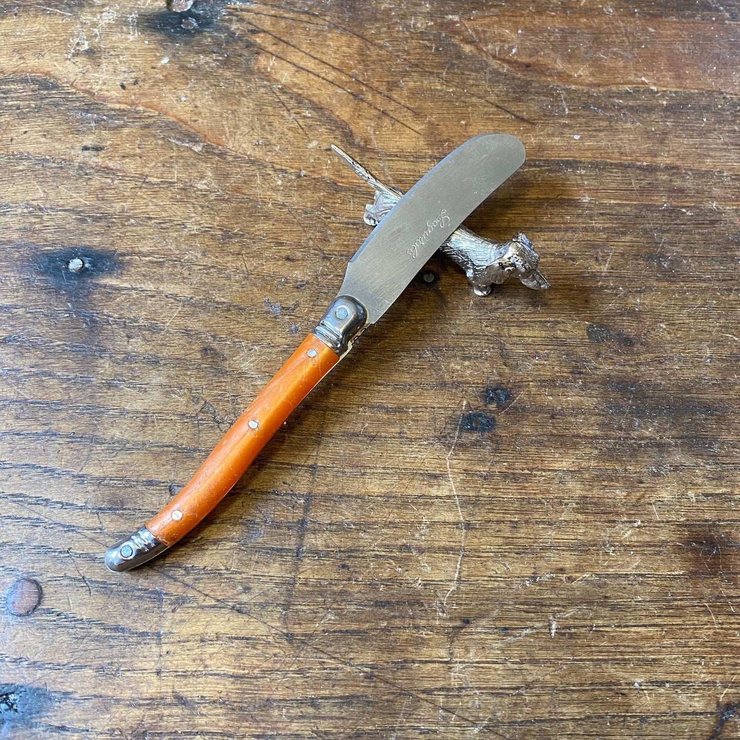 French Vintage Dachshund Knife Rest