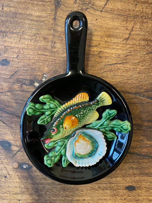 Vallauris Style Fish & Shell Plaque