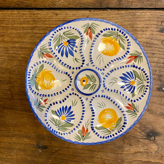 Vintage Oyster Plate - Quimper