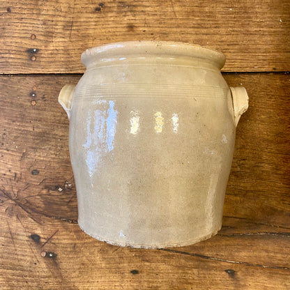 Vintage French Stoneware Pot with Handles