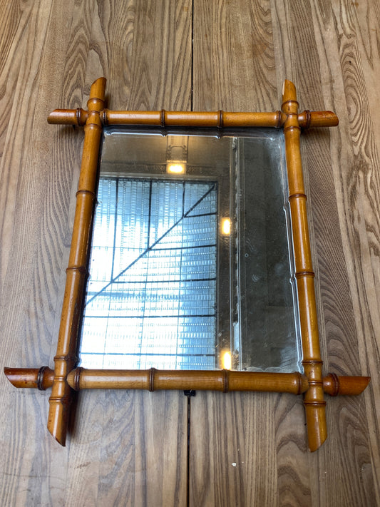 Faux-Bamboo Mirror