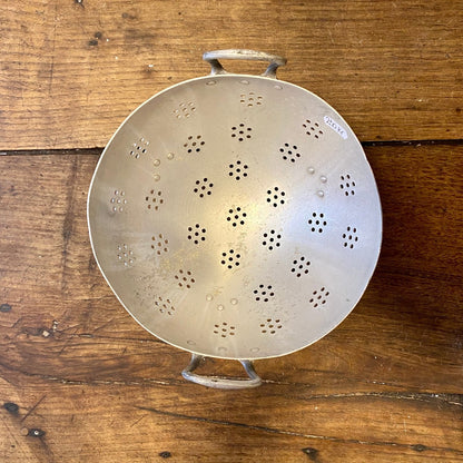 French Vintage Metal Colander