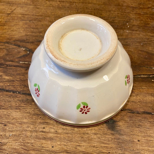 French Vintage Café Au Lait Bowl – Floral Pattern