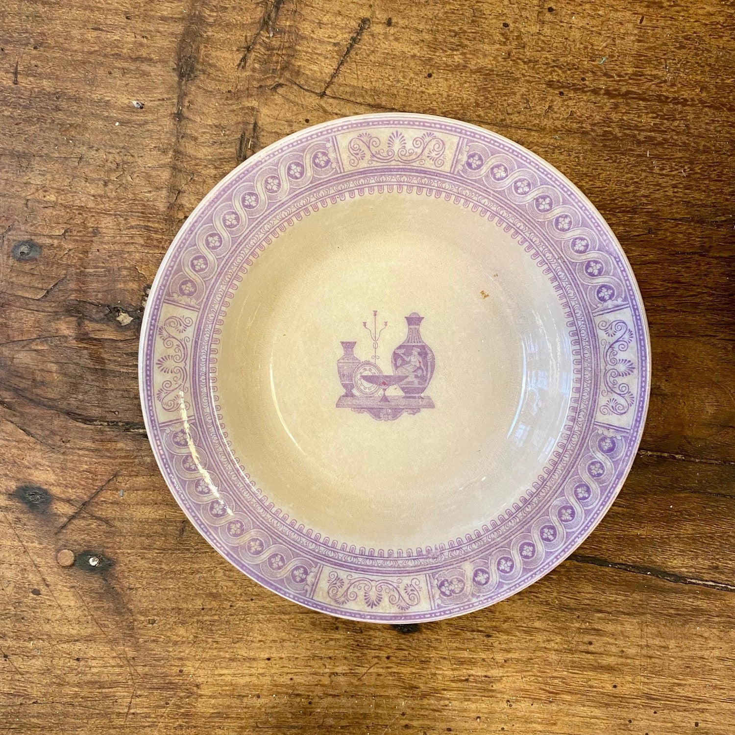 English Etruscan Vases Bowl – Mid-19th Century