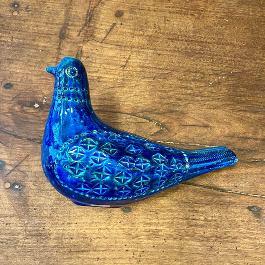 Bitossi Rimini Blu Ceramic Bird Sculpture – Italy