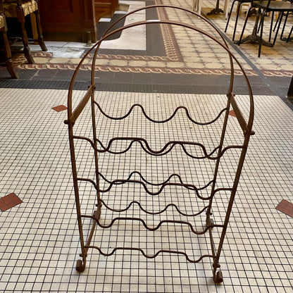 Vintage French Wine Bottle Rack