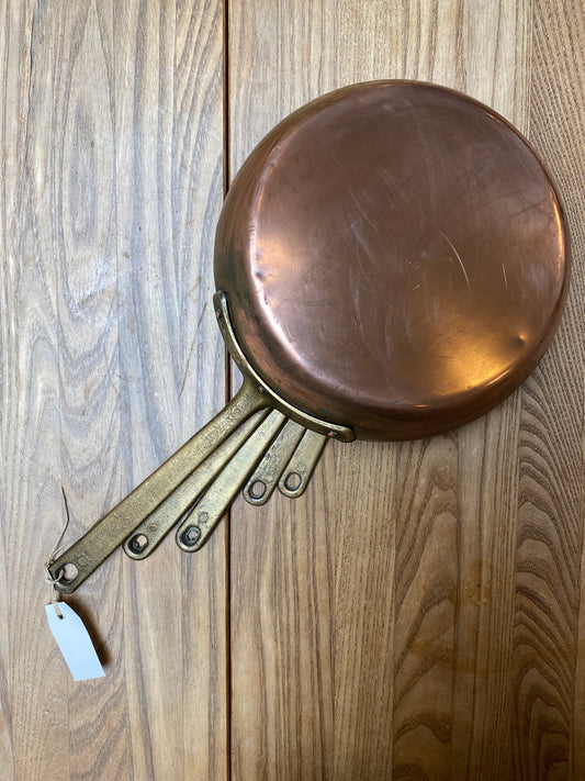 Set of Vintage French Copper Pans