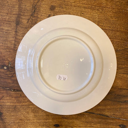 Italian Vintage White Dinner Plate – 24 cm