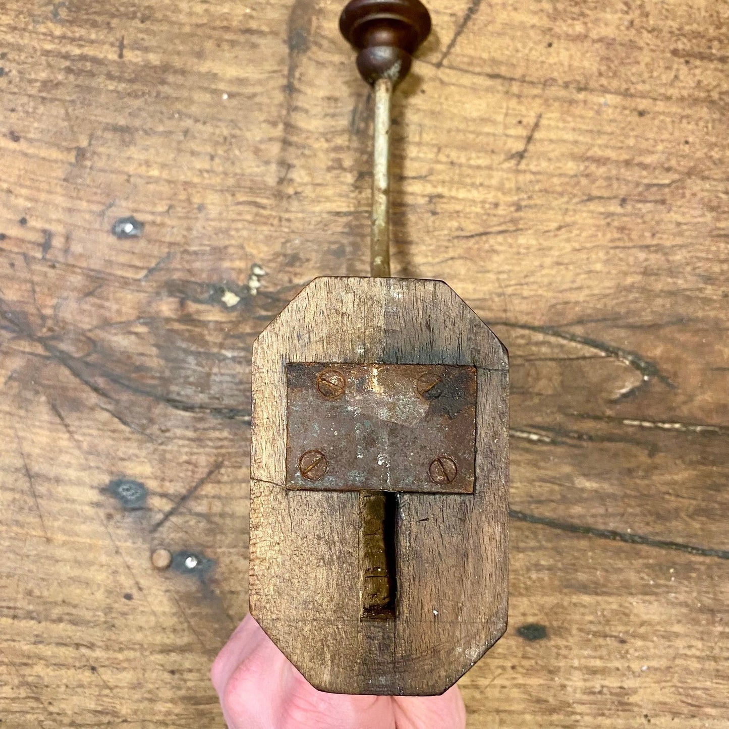 Vintage wooden wall hook