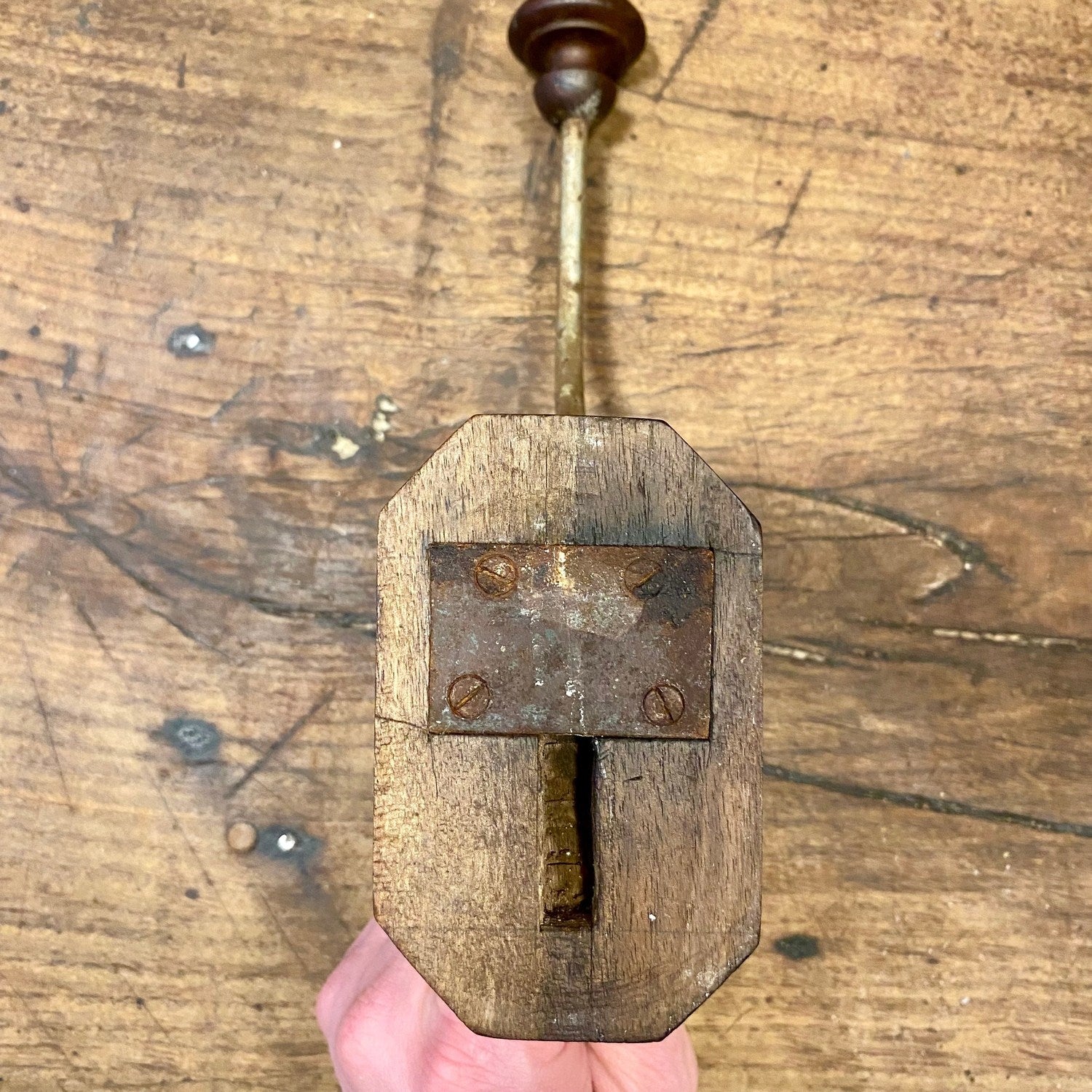 Vintage wooden wall hook