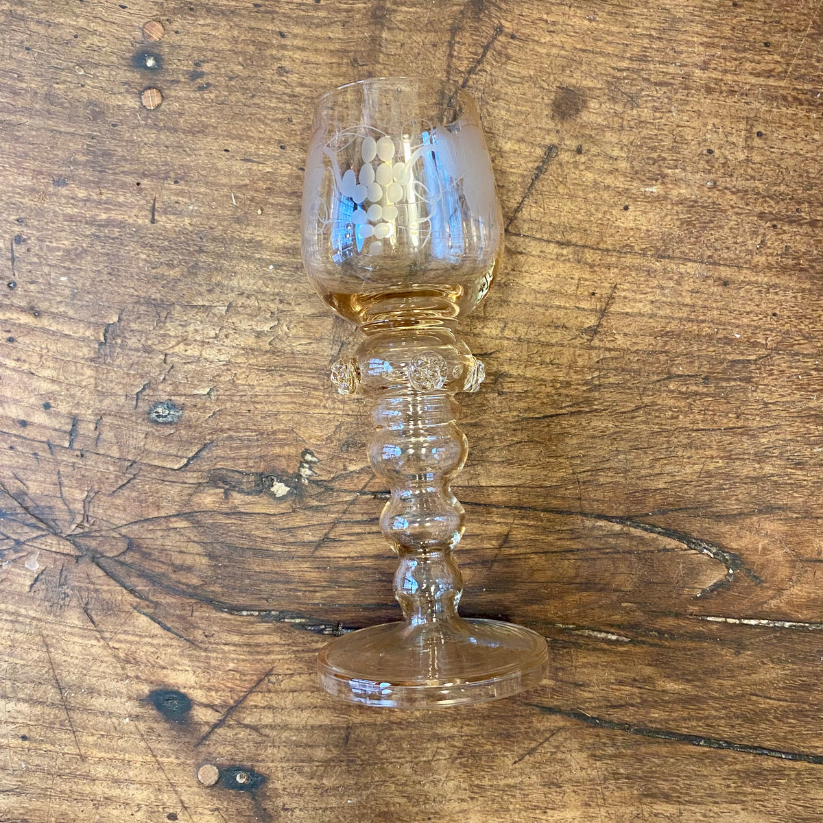 Vintage Alsace Rieslingglas – Etsat Druvmotiv