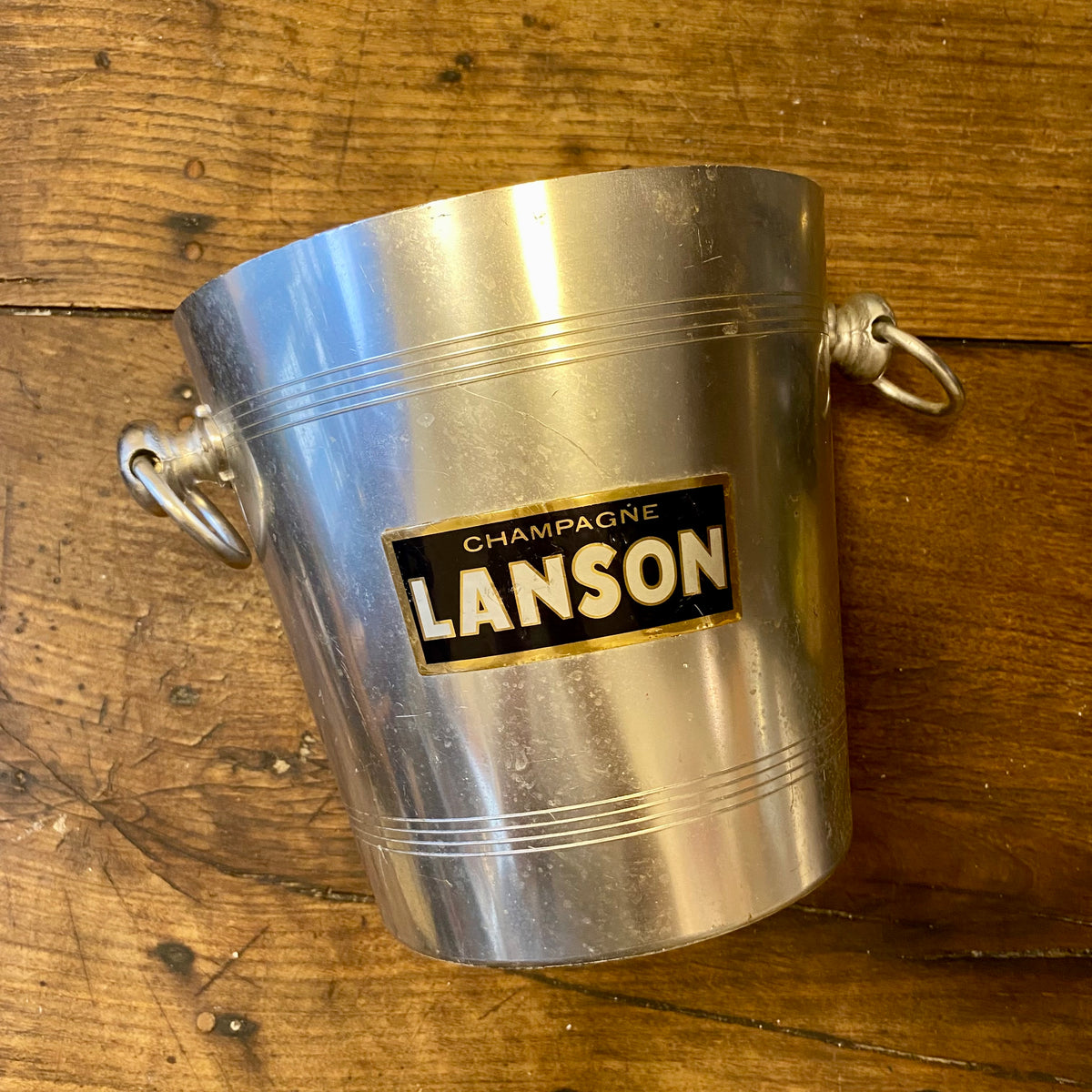 Vintage Champagnekylare i Aluminium – Lanson