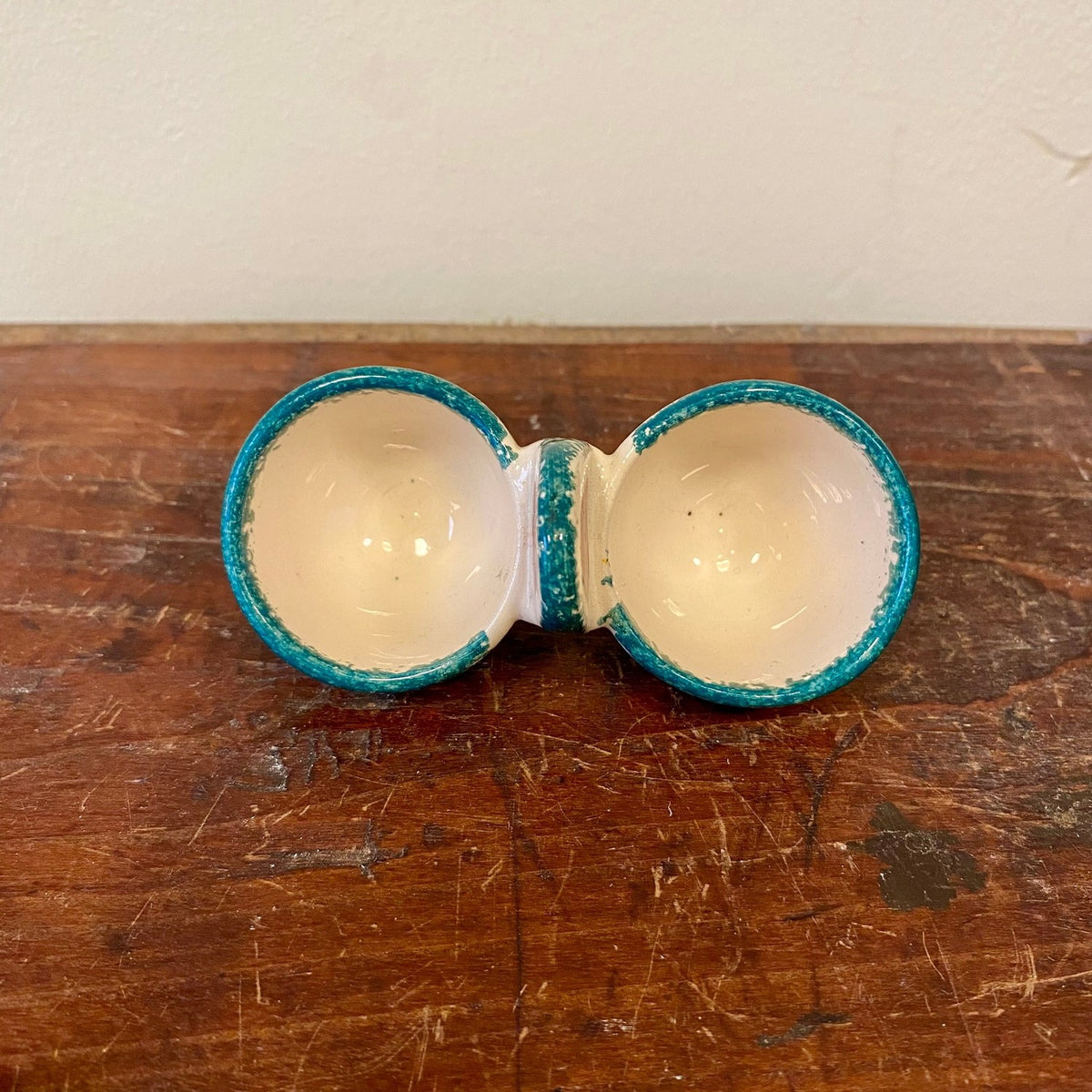 Double egg cup seen from above