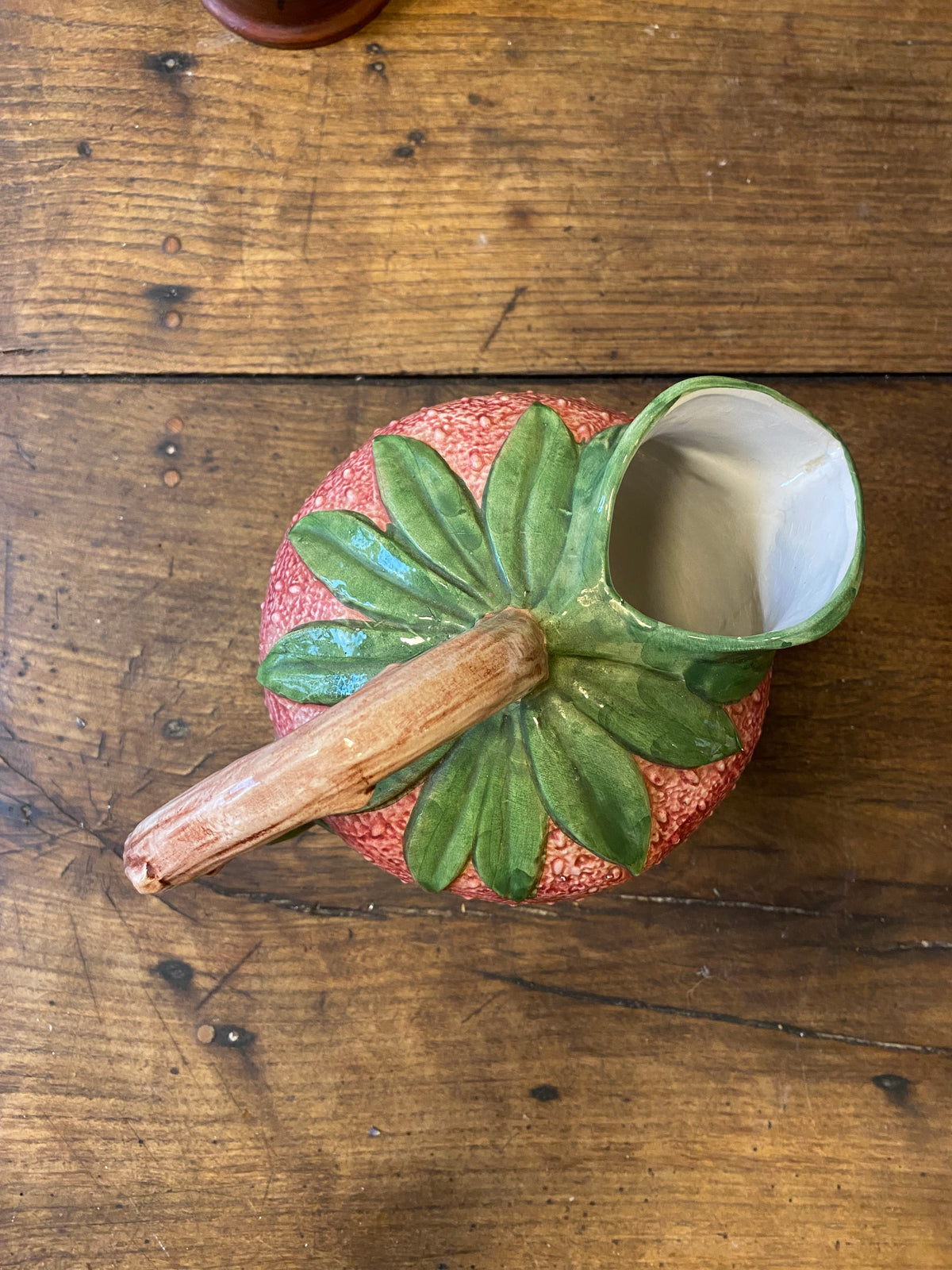 Vintage Italian Strawberry Pitcher – 26 cm