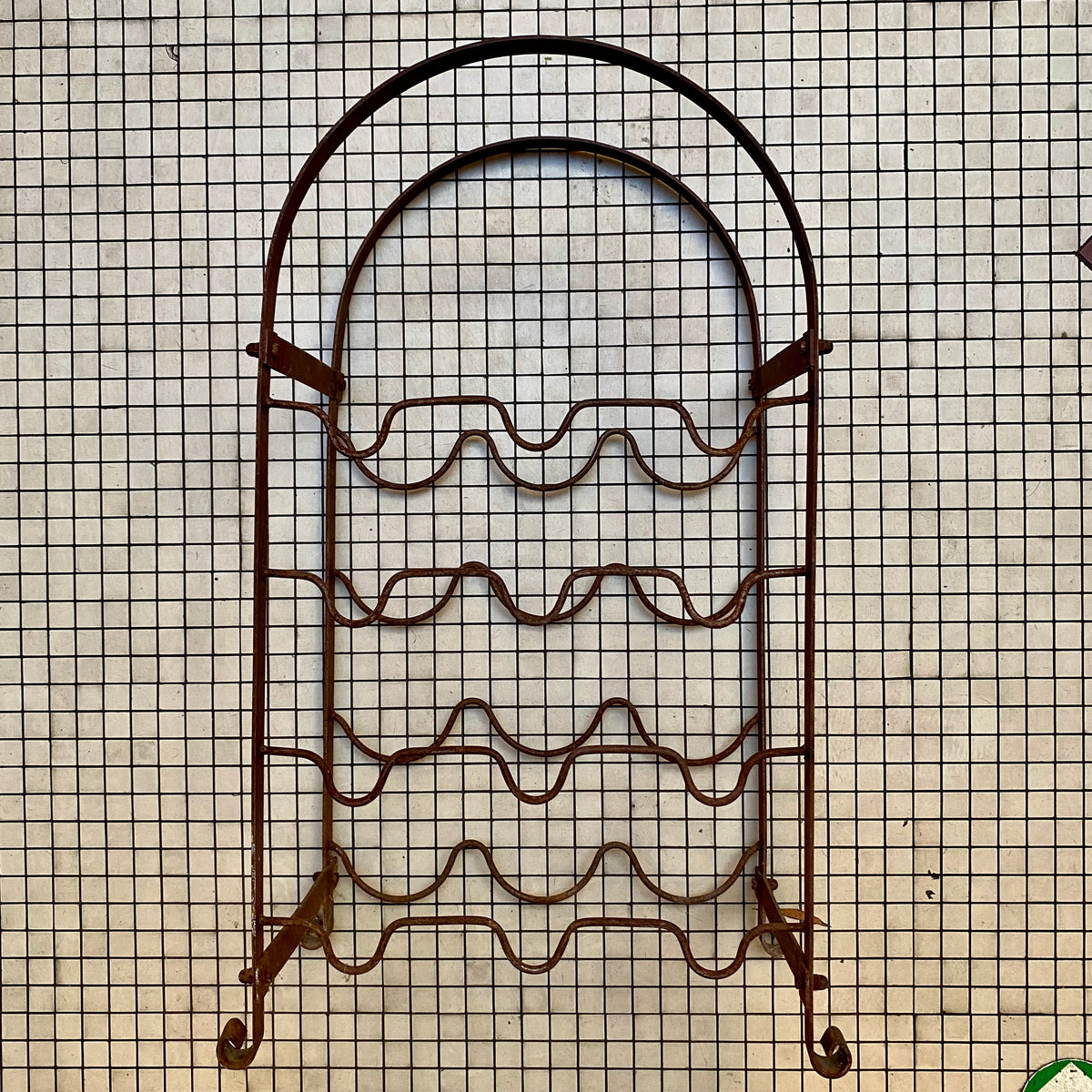 Vintage French Wine Bottle Rack