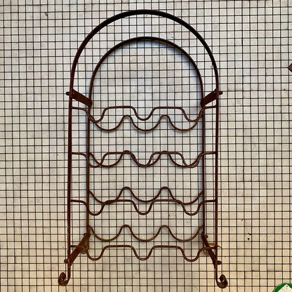 Vintage French Wine Bottle Rack