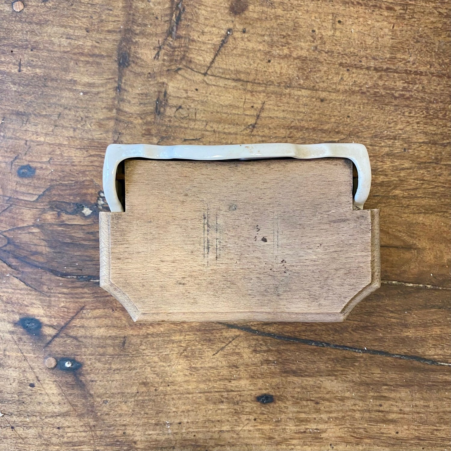 French vintage wall-mounted match holder