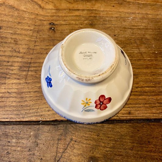 Vintage Digoin Café au Lait Bowl – Floral Motif
