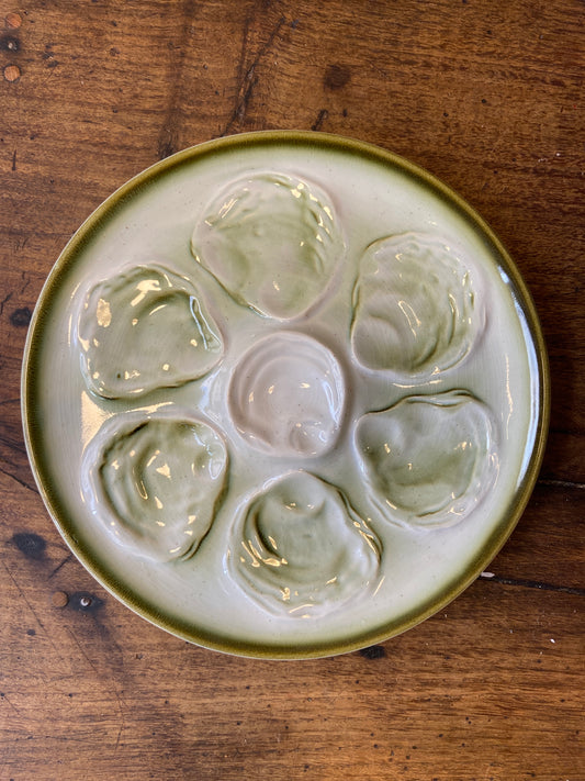 Vintage French Oyster Plate