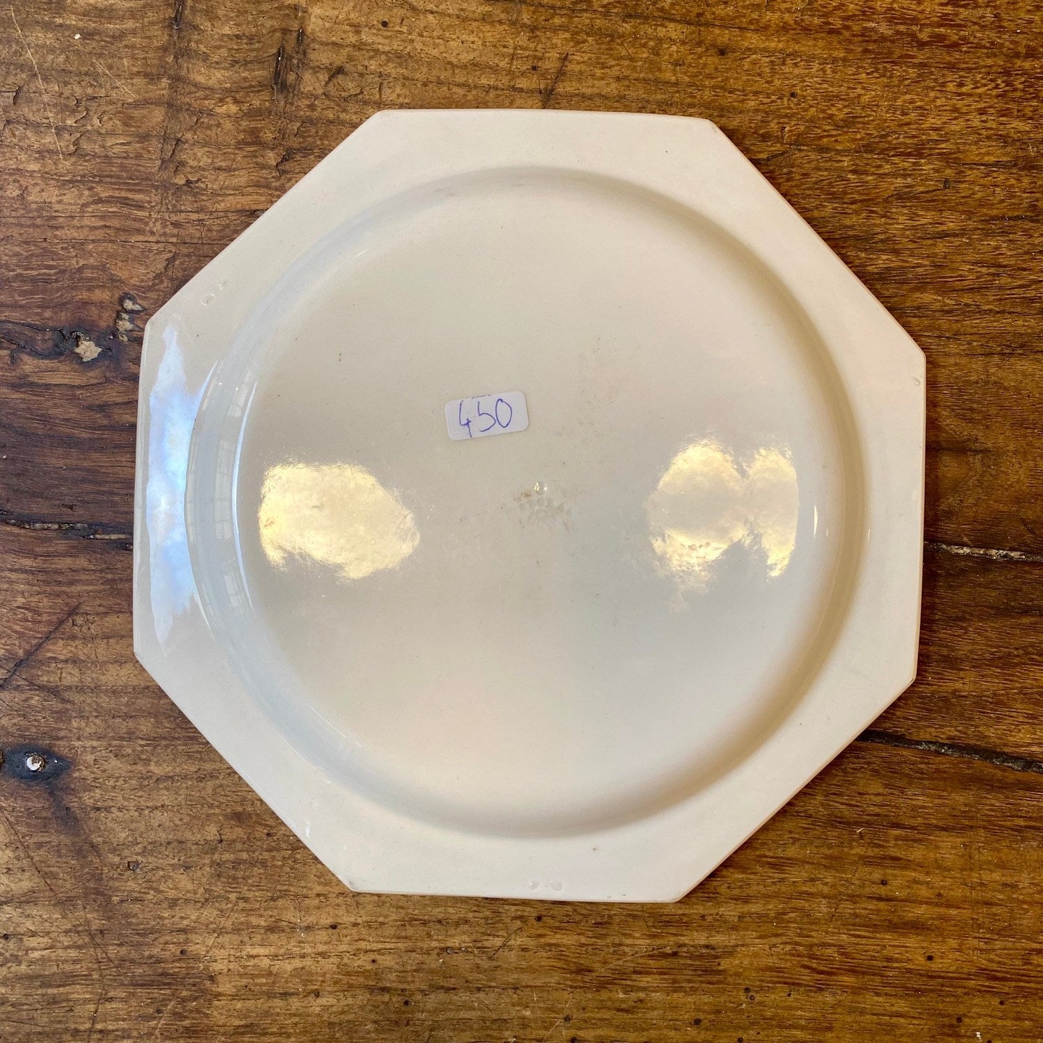 Creil & Montereau Pearled Dessert Plate – Antique French Porcelain