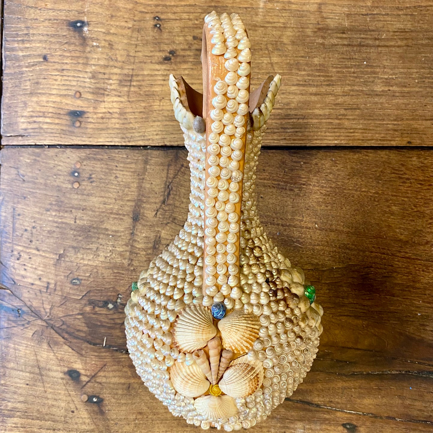 Vintage Shellwork Pitcher – 33 cm