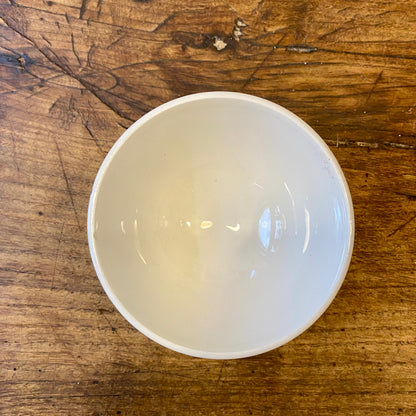 Vintage French Café au Lait Bowl – Blue Geometric