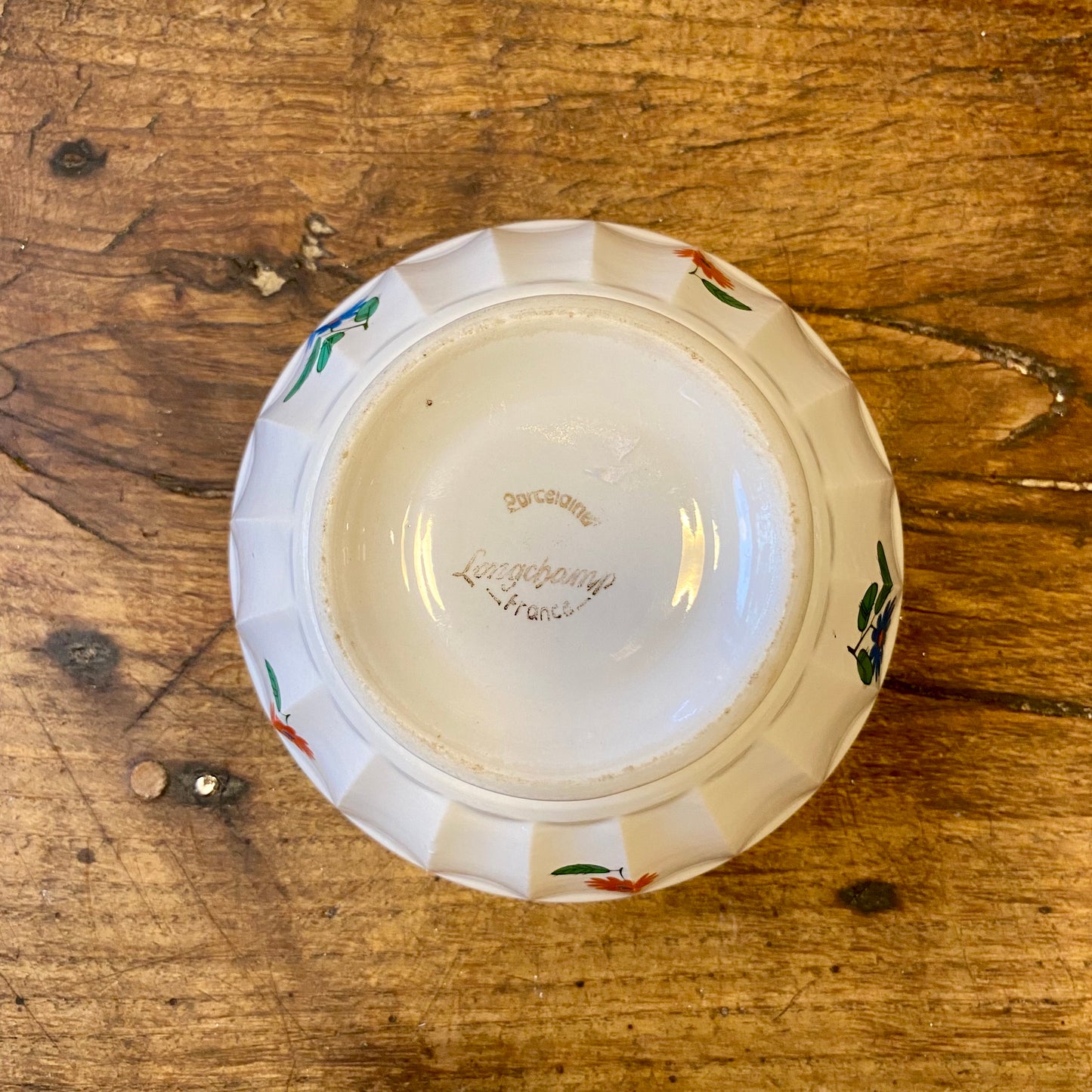 Vintage French Longchamp Café au Lait Bowl – Floral
