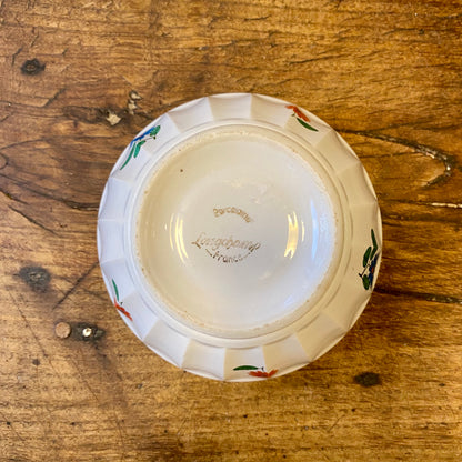 Vintage French Longchamp Café au Lait Bowl – Floral