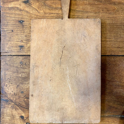 Vintage French Wooden Cutting Board – Long Handle