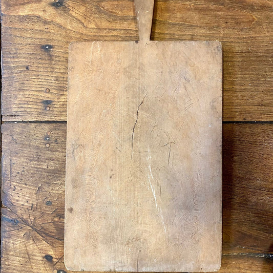 Vintage French Wooden Cutting Board – Long Handle