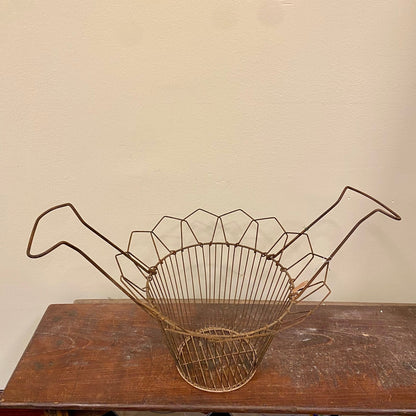 Vintage Folding Wire Egg Basket