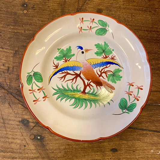 Vintage St Clément Decorative Plate – Bird Motif