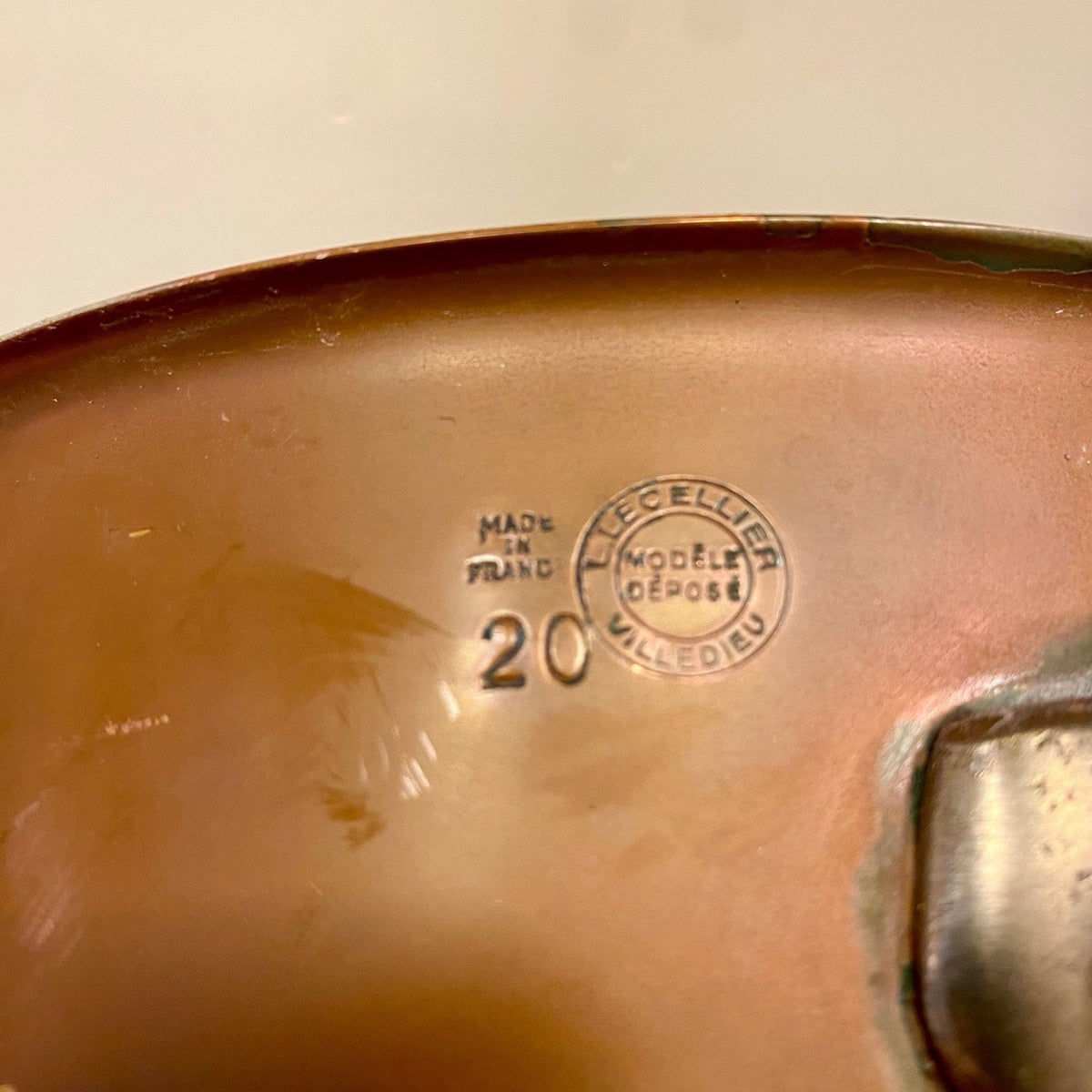 Vintage French Copper Saucepans – Set of Three