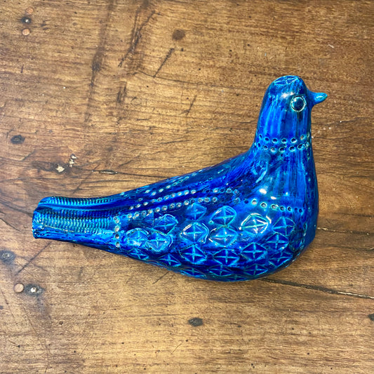 Bitossi Rimini Blu Ceramic Bird Sculpture – Italy