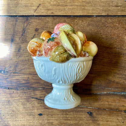 French Vintage Ceramic Fruit Centrepiece