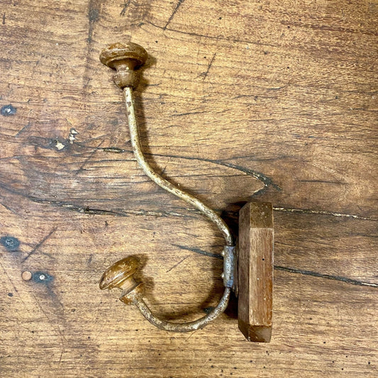Vintage wooden wall hook