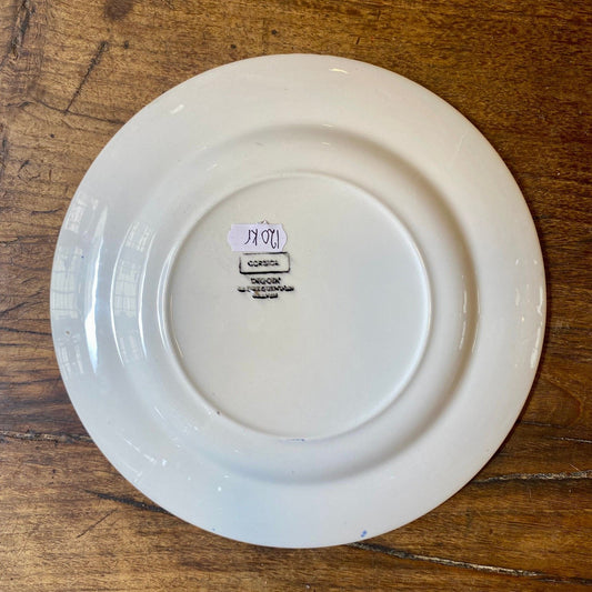 French Vintage Plate – Digoin Corsica