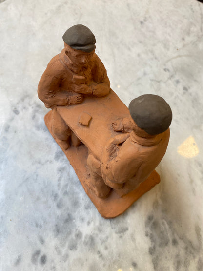 Terracotta Sculpture-Card players