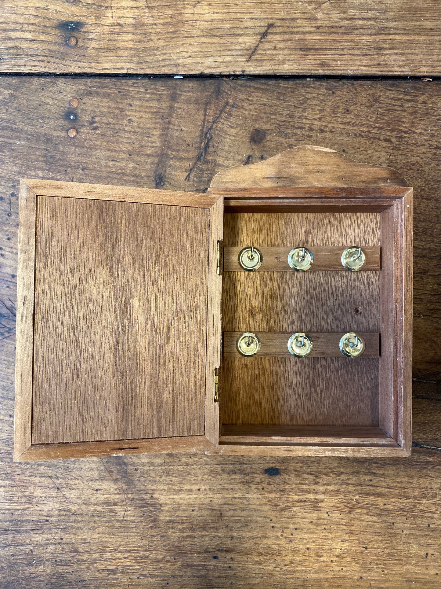 Vintage Wooden Key Cabinet