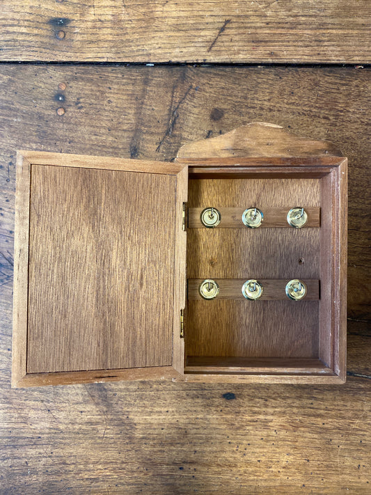 Vintage Wooden Key Cabinet