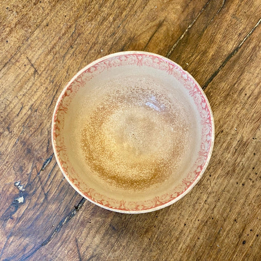 Vintage French Café Au Lait Bowl - Creil Monterau