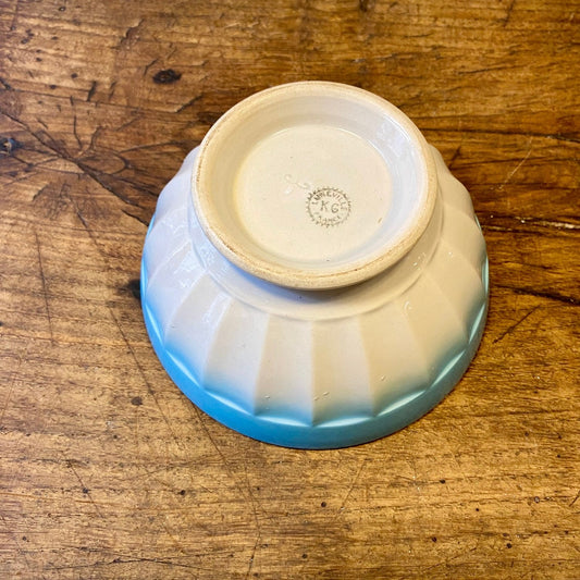 Vintage French Lunéville Café au Lait Bowl – Blue & White