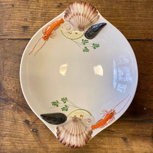 Vintage Italian Tre Art Seafood Serving Platter – 40 cm