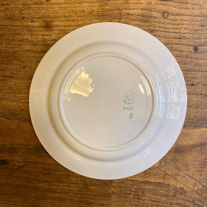 Vintage Digoin Sarreguemines Dinner Plate – Blue Rose