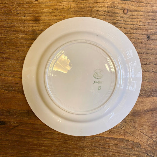 Vintage Digoin Sarreguemines Dinner Plate – Blue Rose