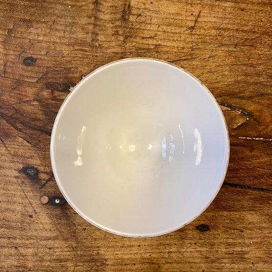 French vintage Café Au Lait Bowl - Pastoral motif
