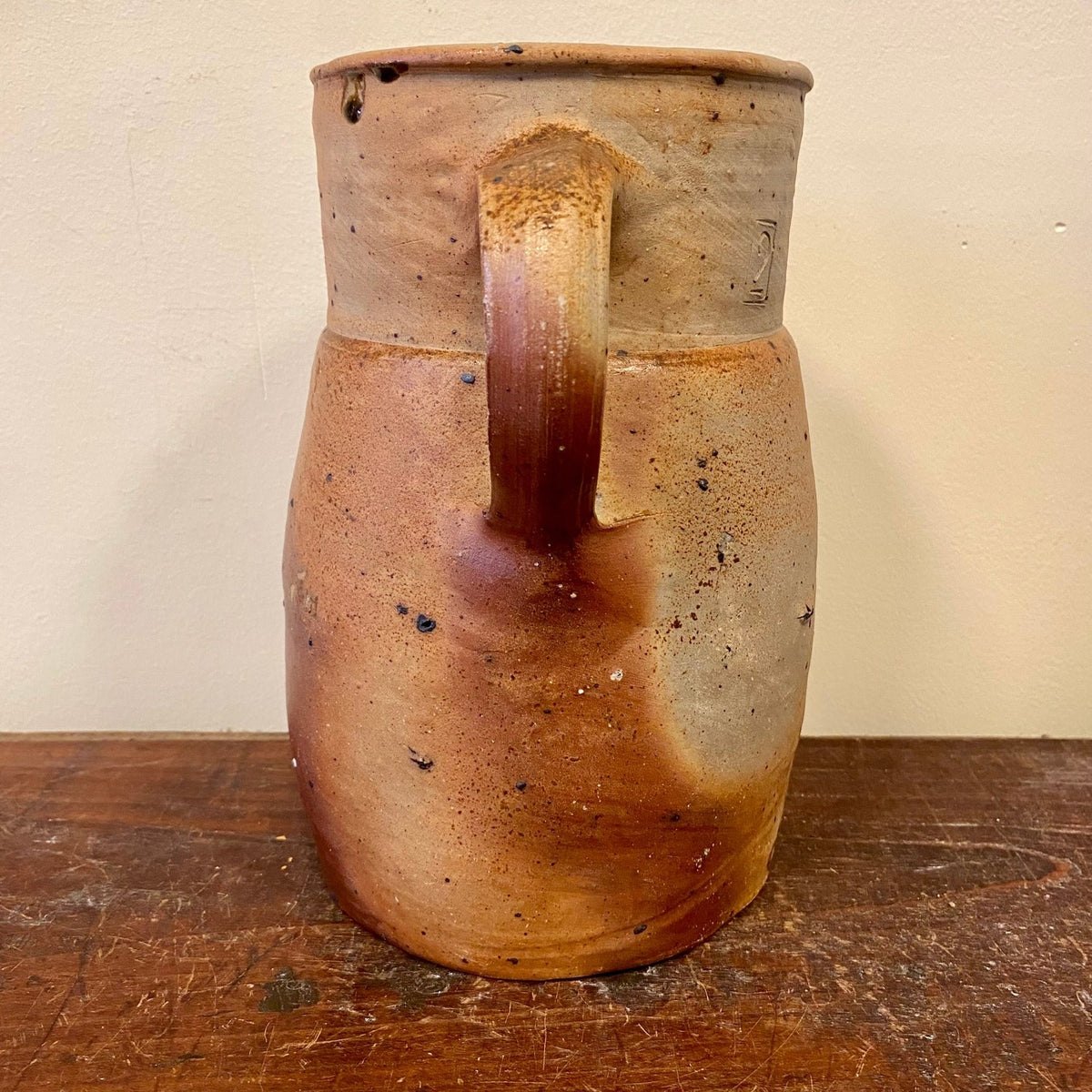 Vintage French Stoneware Farm Pitcher