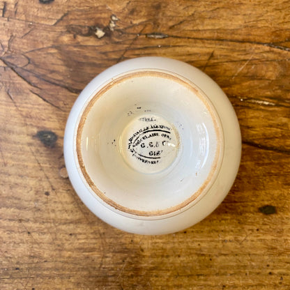 Vintage French Longchamp Café au Lait Bowl – White