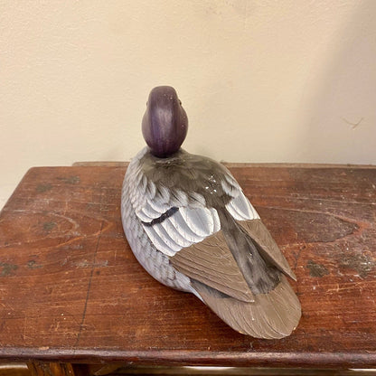 Vintage Painted Wooden Duck