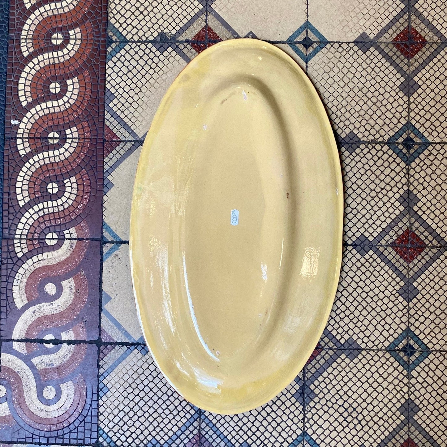 French Provençal Large Vintage Platter